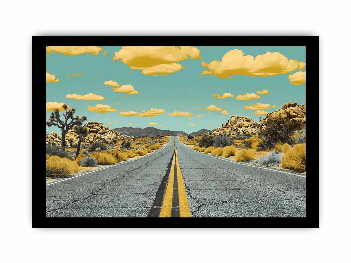 Dream Road Framed Print - High-Resolution Art with Archival Quality Frame for Home Decor