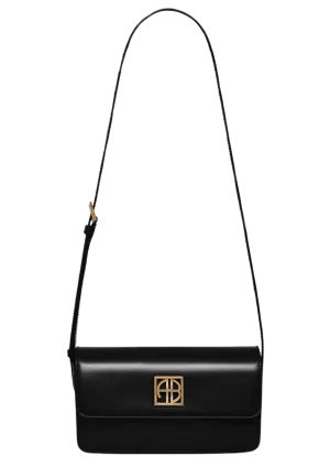 Elly Crossbody Bag - High-Shine Black