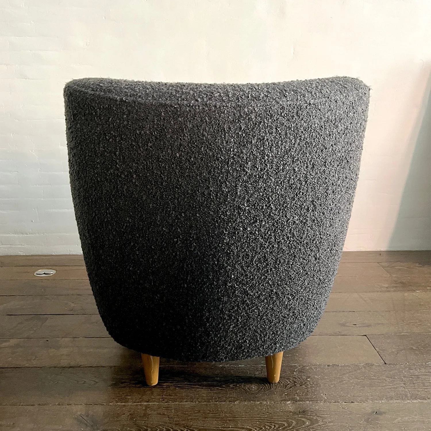 Emile Charcoal Sheepskin Chair