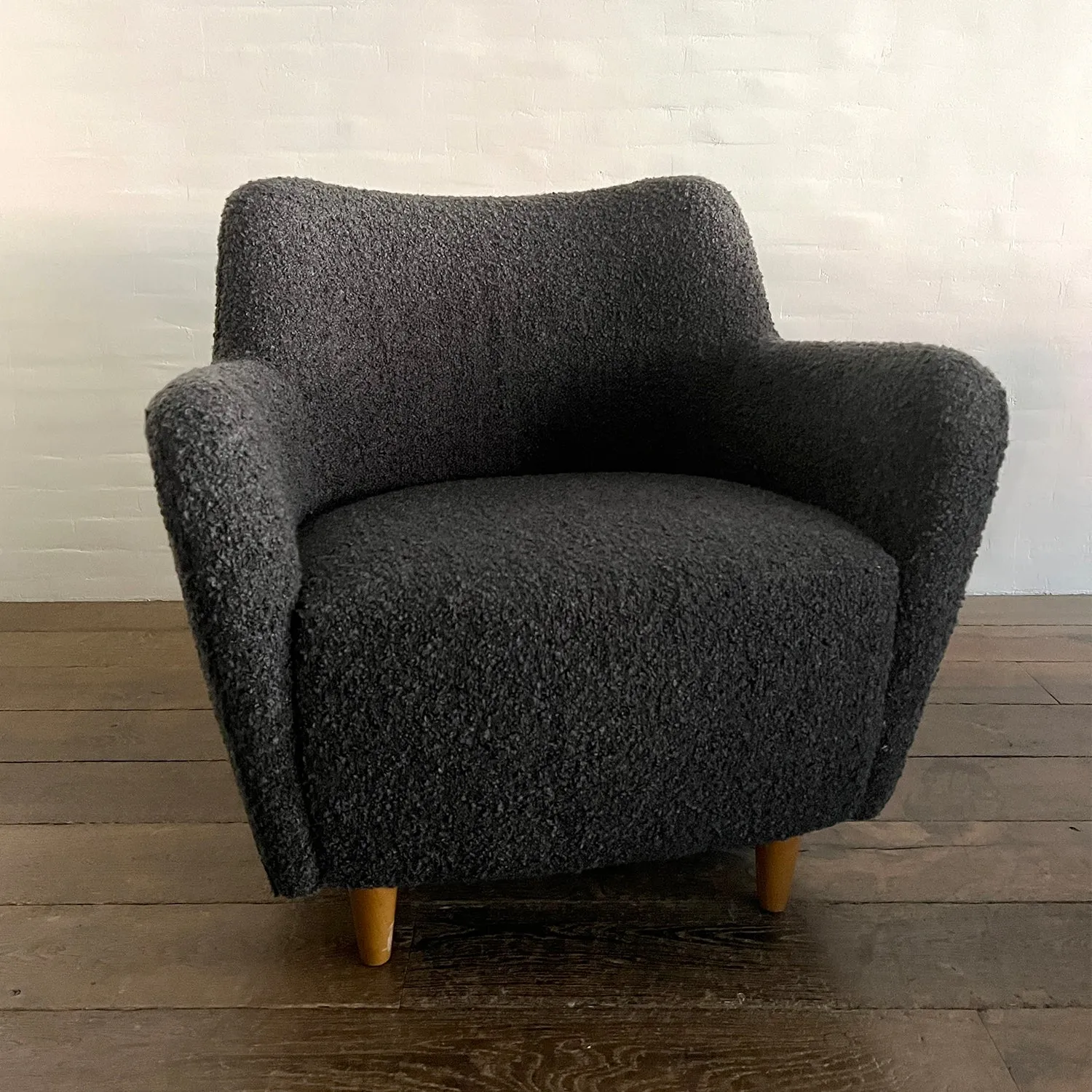 Emile Charcoal Sheepskin Chair