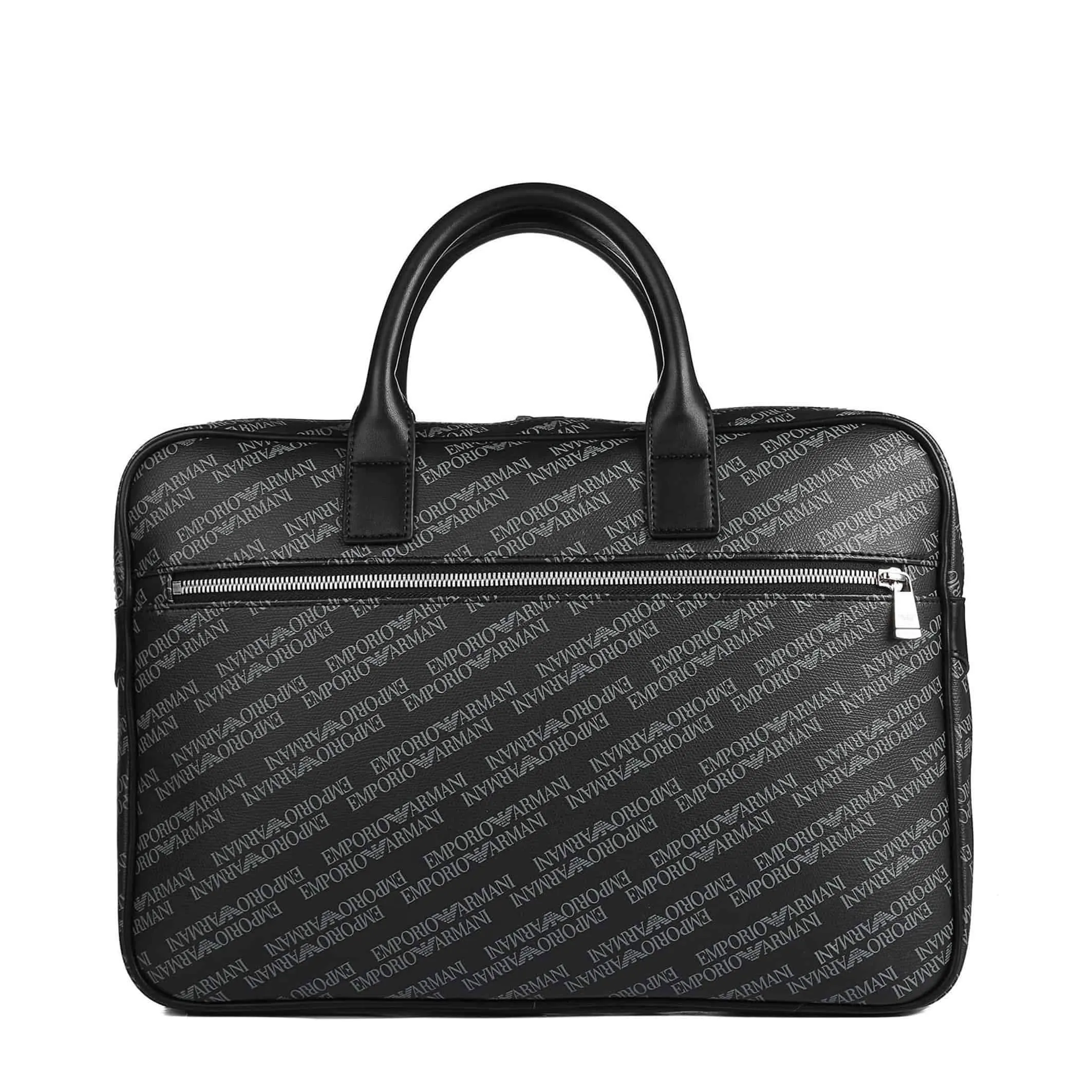 Emporio Armani Men's Elegant Black Polyester Laptop Briefcase - Model Y4P092-YLO7E-86526_LAVAGNA