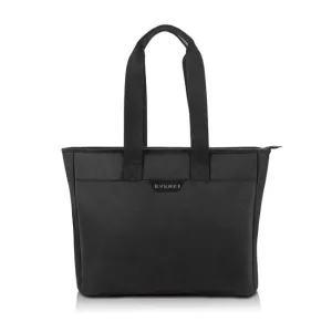 Everki Business Slim Tote Bag with Padded Pocket, Up to 15.6" Laptops, Trolley Handle Pass Through, Back Zippered Pocket to Stow Essentials, Durable Zippers