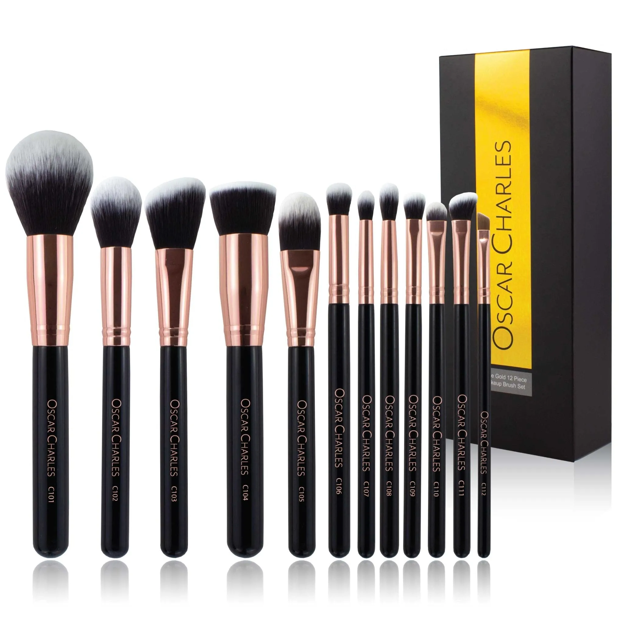 Excellence Makeup Brush Gift Set - Rose Gold