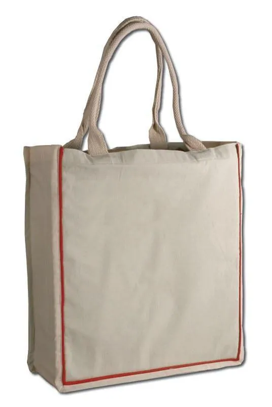 FANCY HANDLE 100% COTTON TOTE BAG