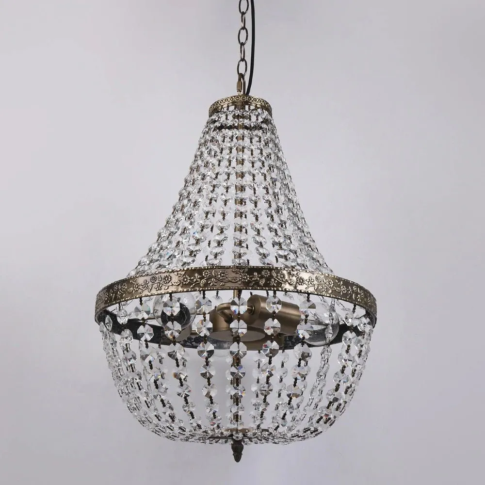 Fancy® Retro Vintage Charming Royal Empire Style Big Led Crystal Modern Chandelier