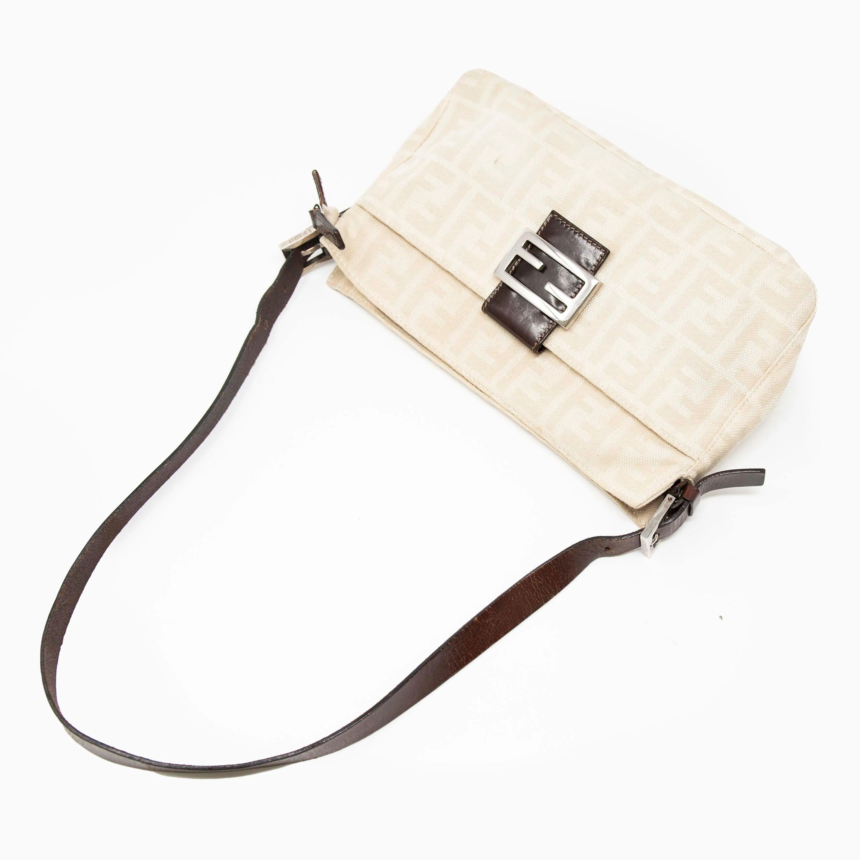 Fendi Beige Zucca Vintage Bag