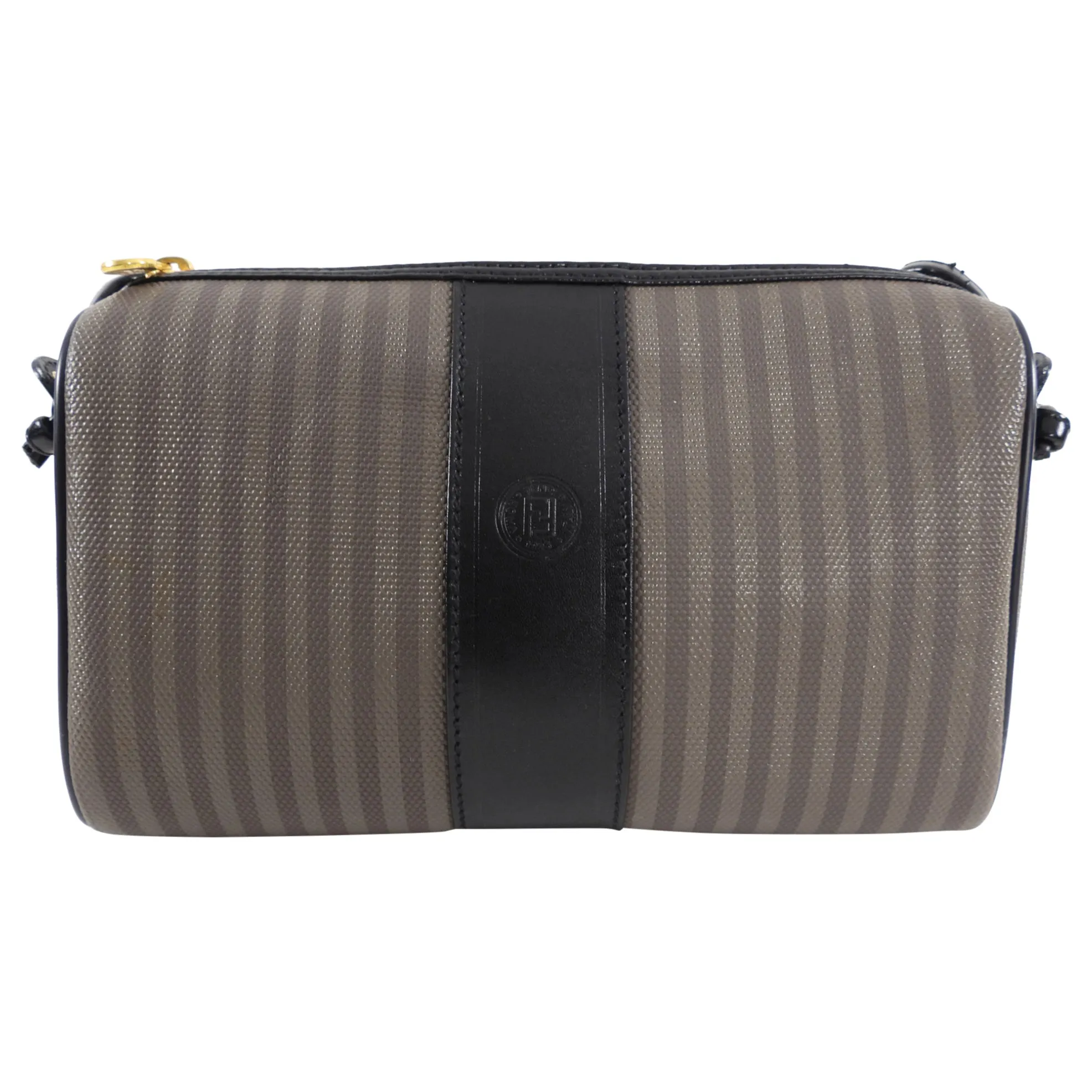 Fendi Vintage 1980's Stripe Pequin Crossbody Bag