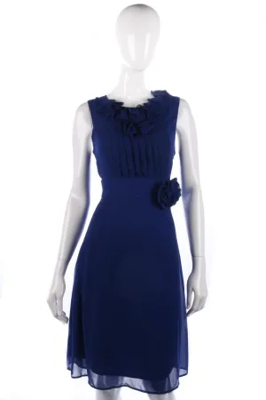 FEVER London Stunning Blue Cocktail Dress UK Size 16.