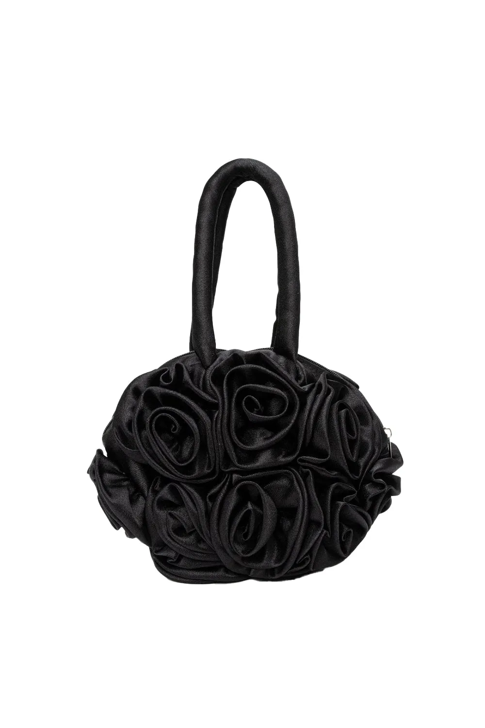 Francine Satin Flower Handbag