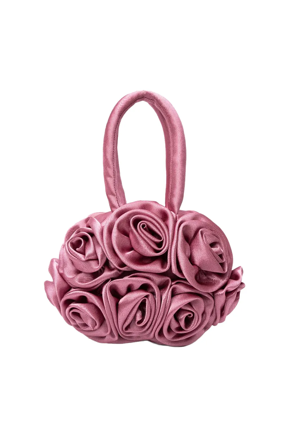 Francine Satin Flower Handbag