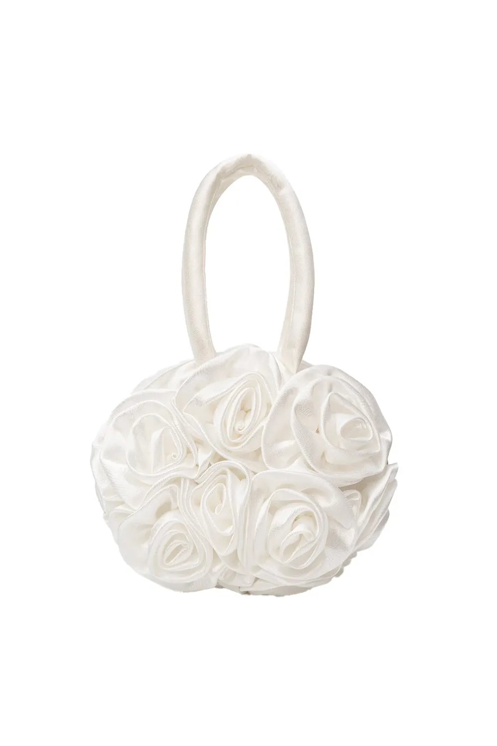 Francine Satin Flower Handbag