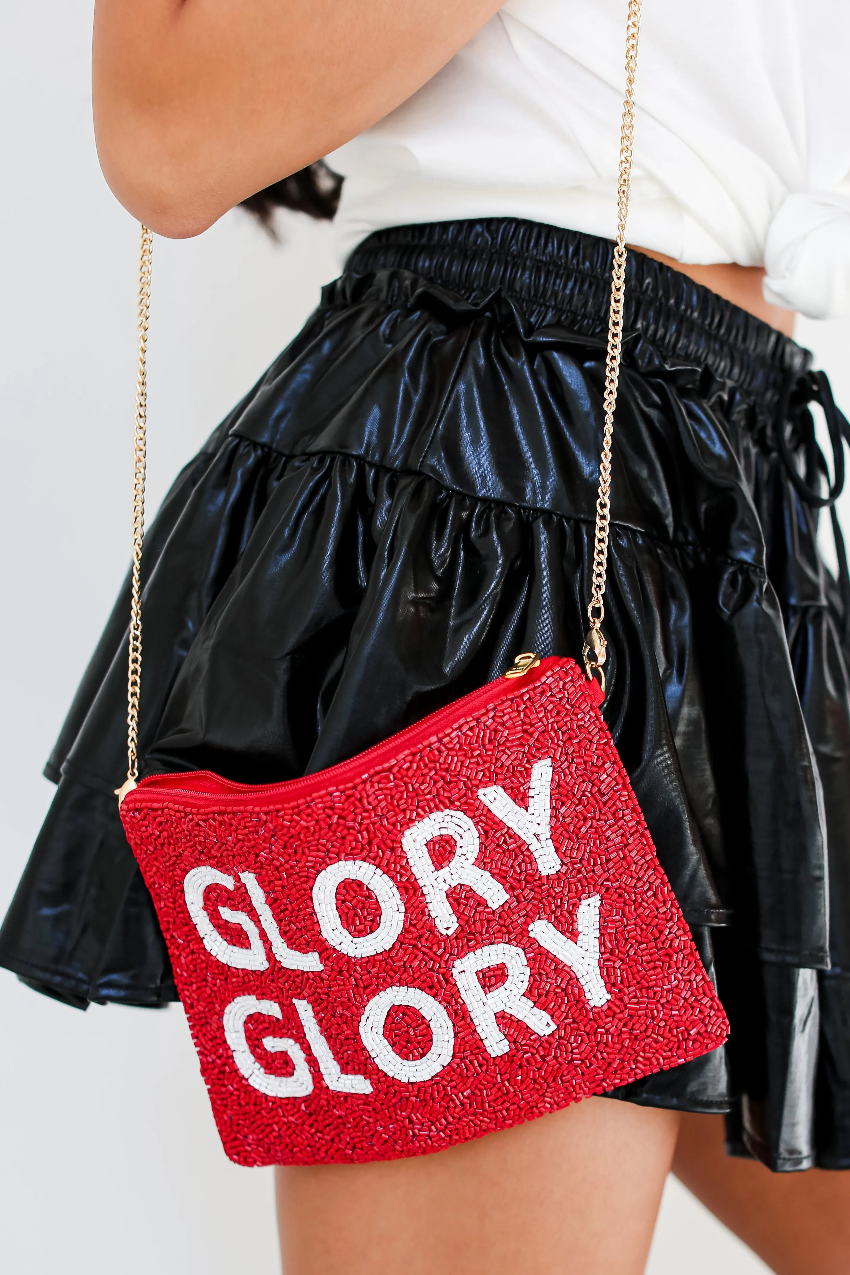 Glory Glory Beaded Crossbody Bag