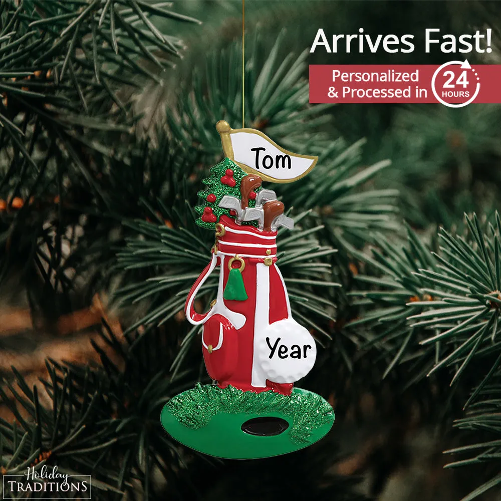 Golf Bag Christmas Ornament