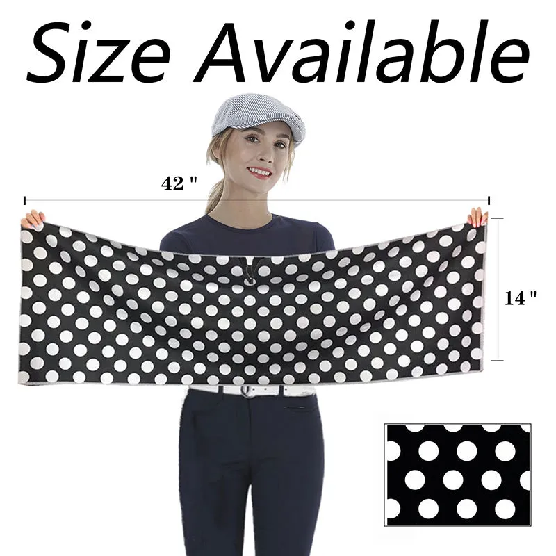 Golf Towel Printed 14X42 Inch With Grommet Clip 1 Pack Leopard