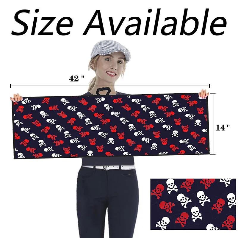 Golf Towel Printed 14X42 Inch With Grommet Clip 1 Pack Leopard