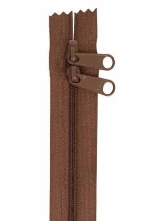 Handbag Zipper 30" Seal Brown