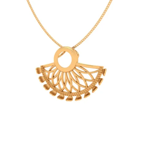 Intricate Stunning Gold Pendant Design