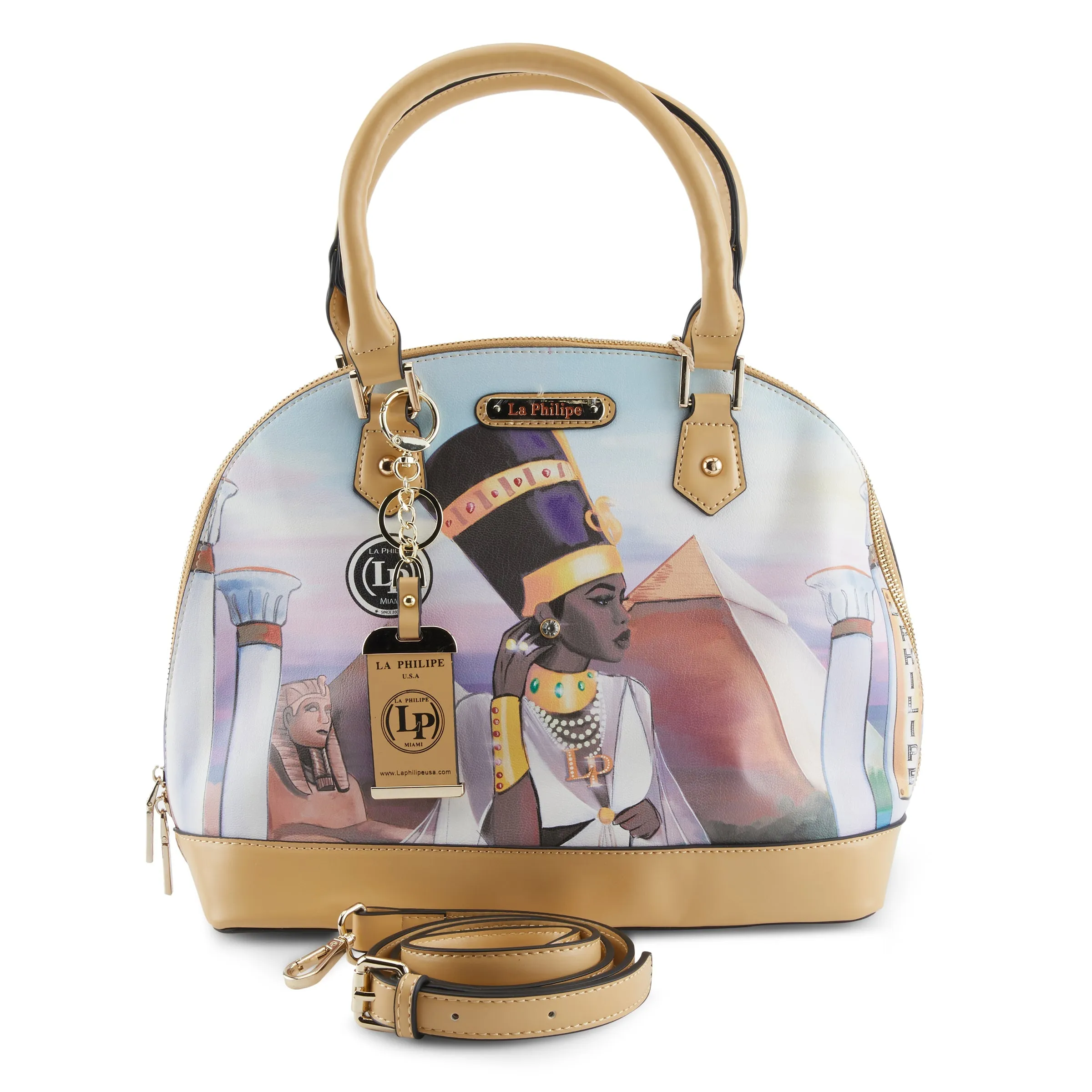 LA PHILIPE LP1023-1 EGYPTIAN PARADISE HANDBAG-OVAL