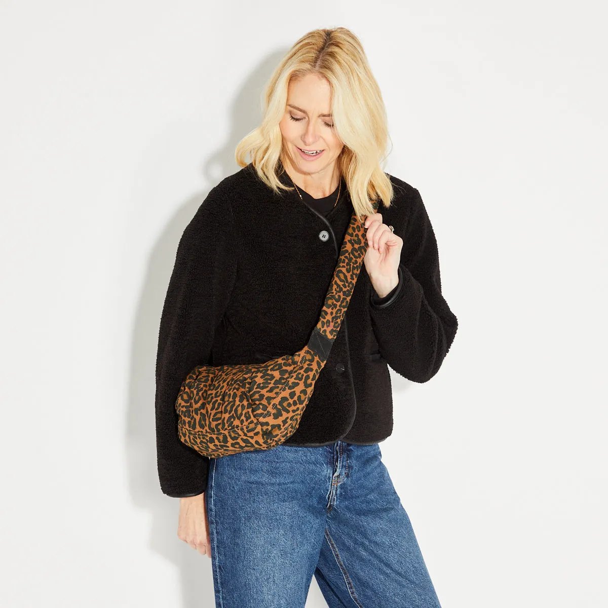 Leopard Print Crossbody Bag