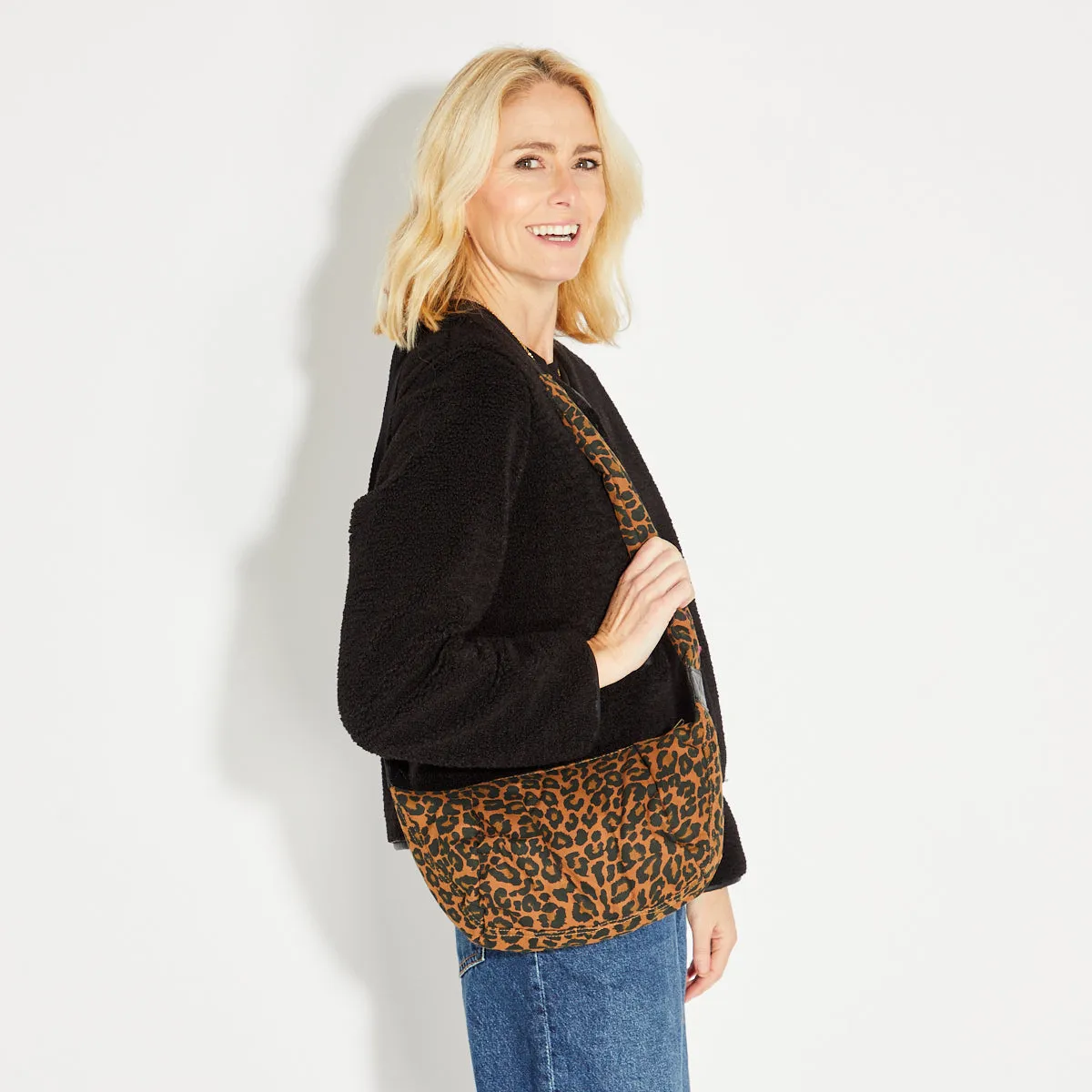 Leopard Print Crossbody Bag