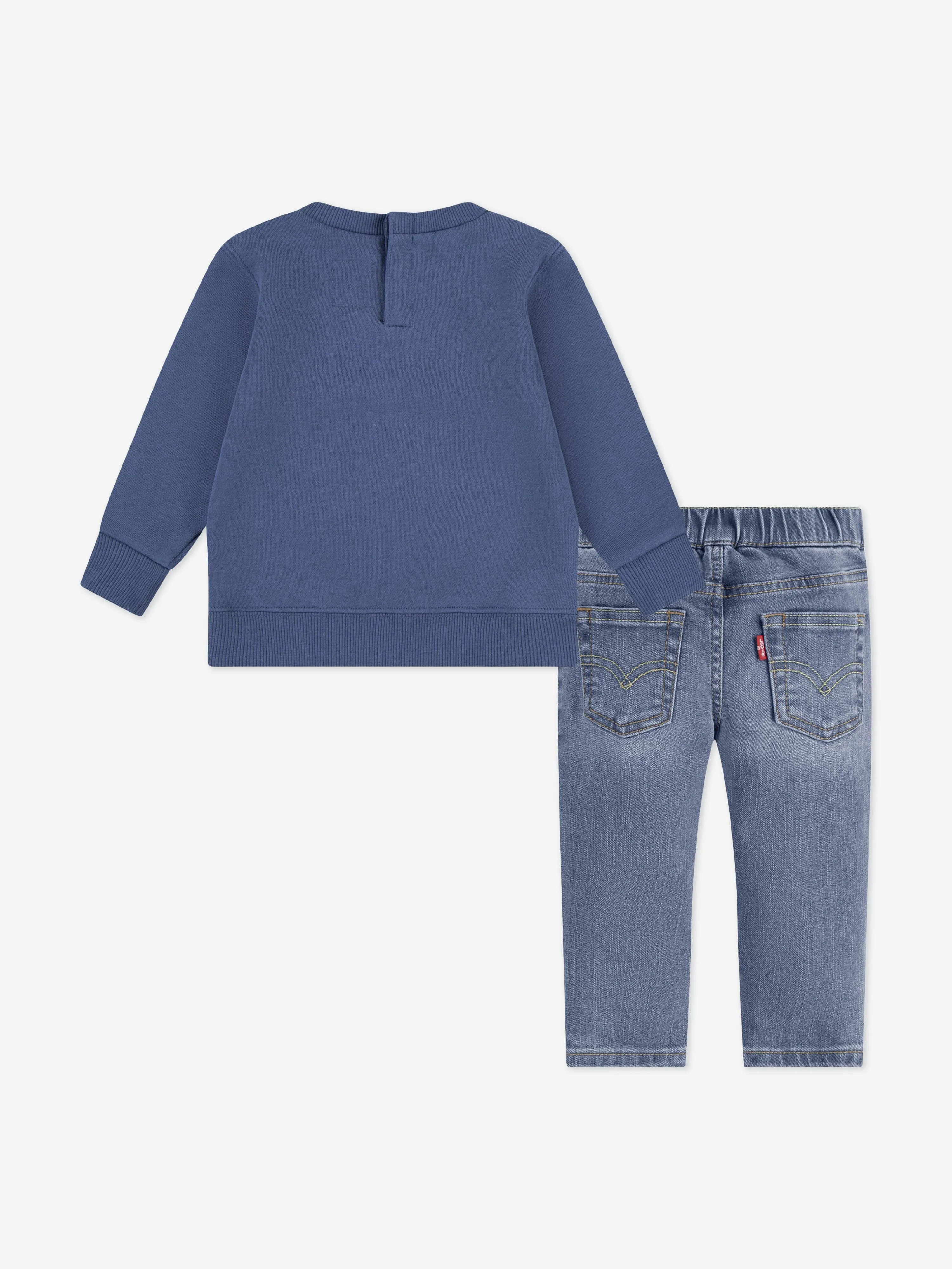 Levi's Baby Boys Sweater and Jeans Set in Blue