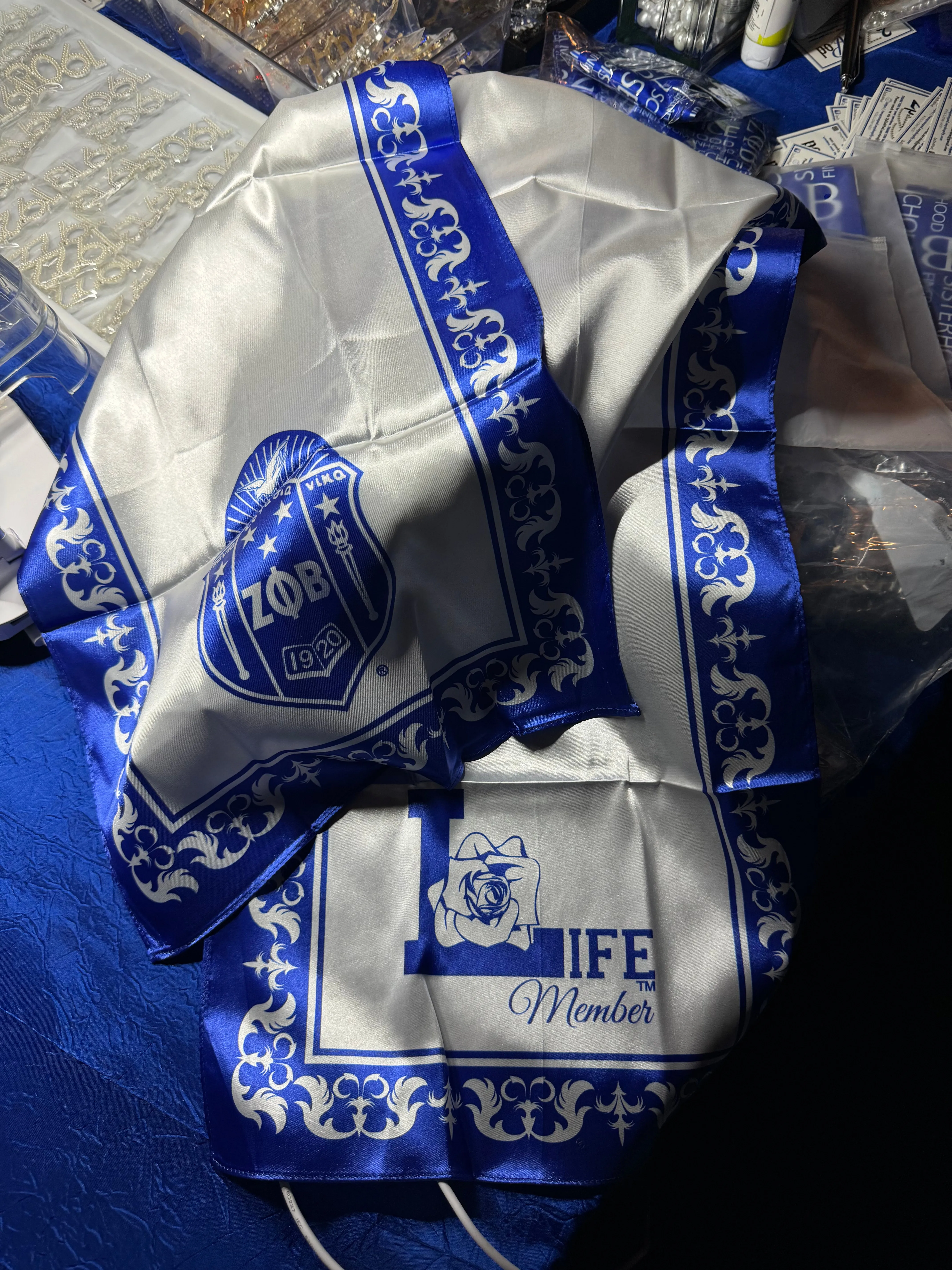 Life Member Satin Scarf