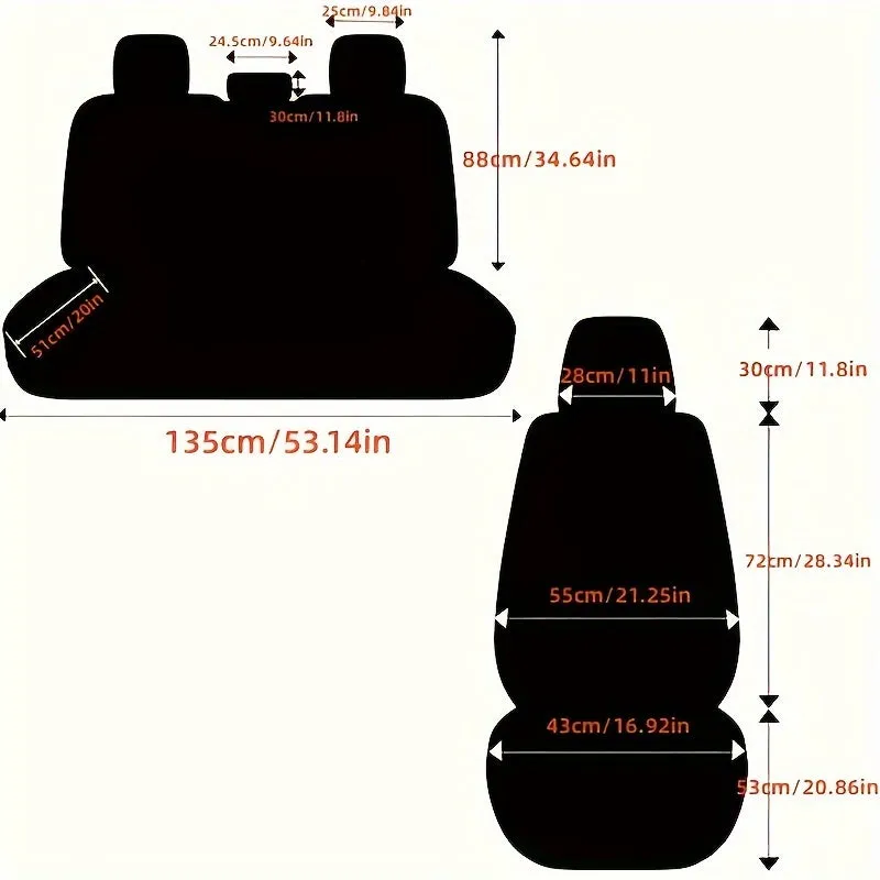 Luxurious 5-Seat PU Leather Car Seat Covers - Waterproof, Universal Fit, Comfort Cushion Set for SUVs & Vehicles