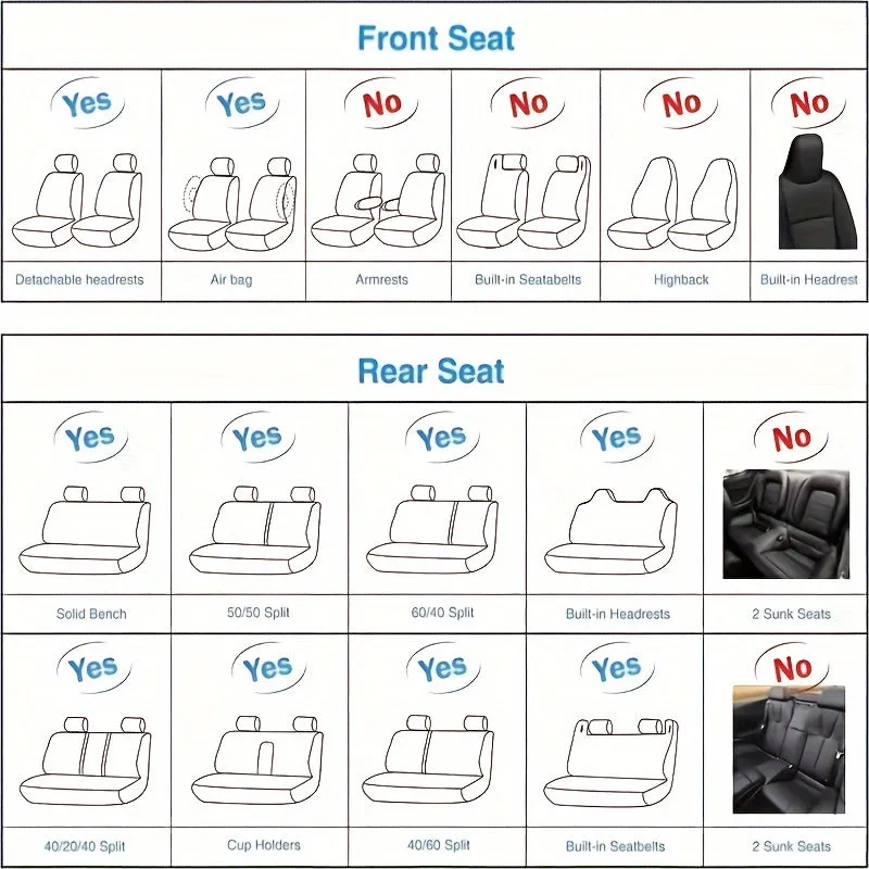 Luxurious 5-Seat PU Leather Car Seat Covers - Waterproof, Universal Fit, Comfort Cushion Set for SUVs & Vehicles