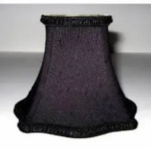 Luxurious Black Silk Chandelier Shade