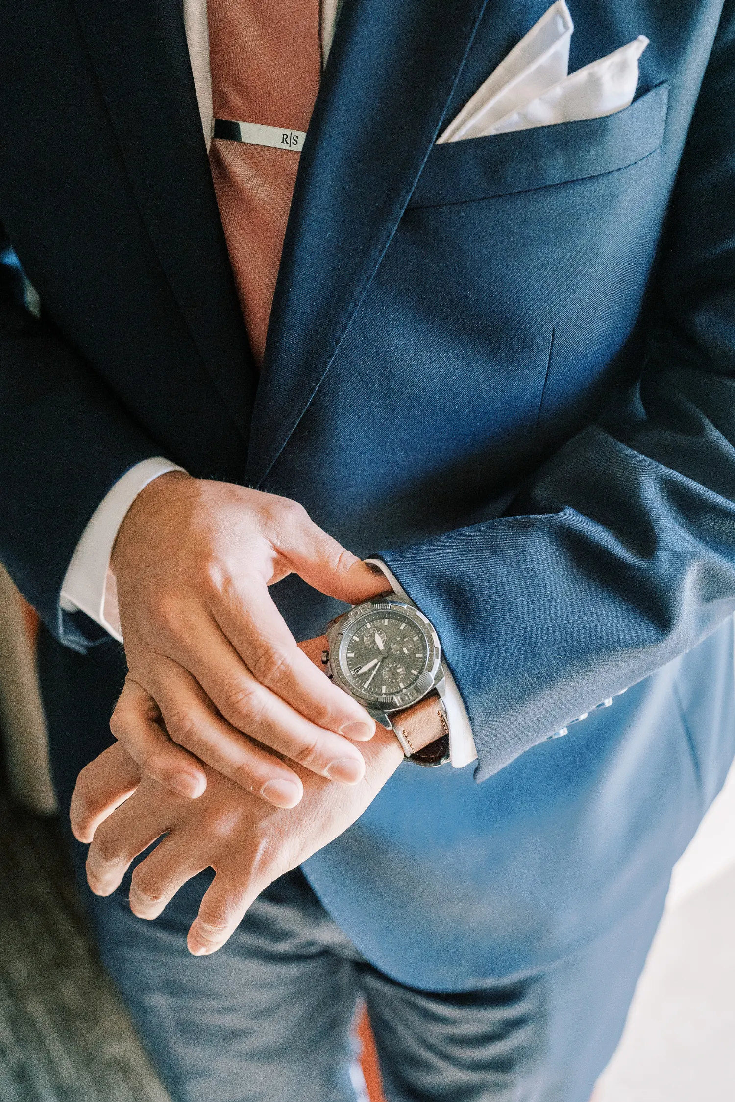 Luxurious Navy Blue Italian Cut Suit