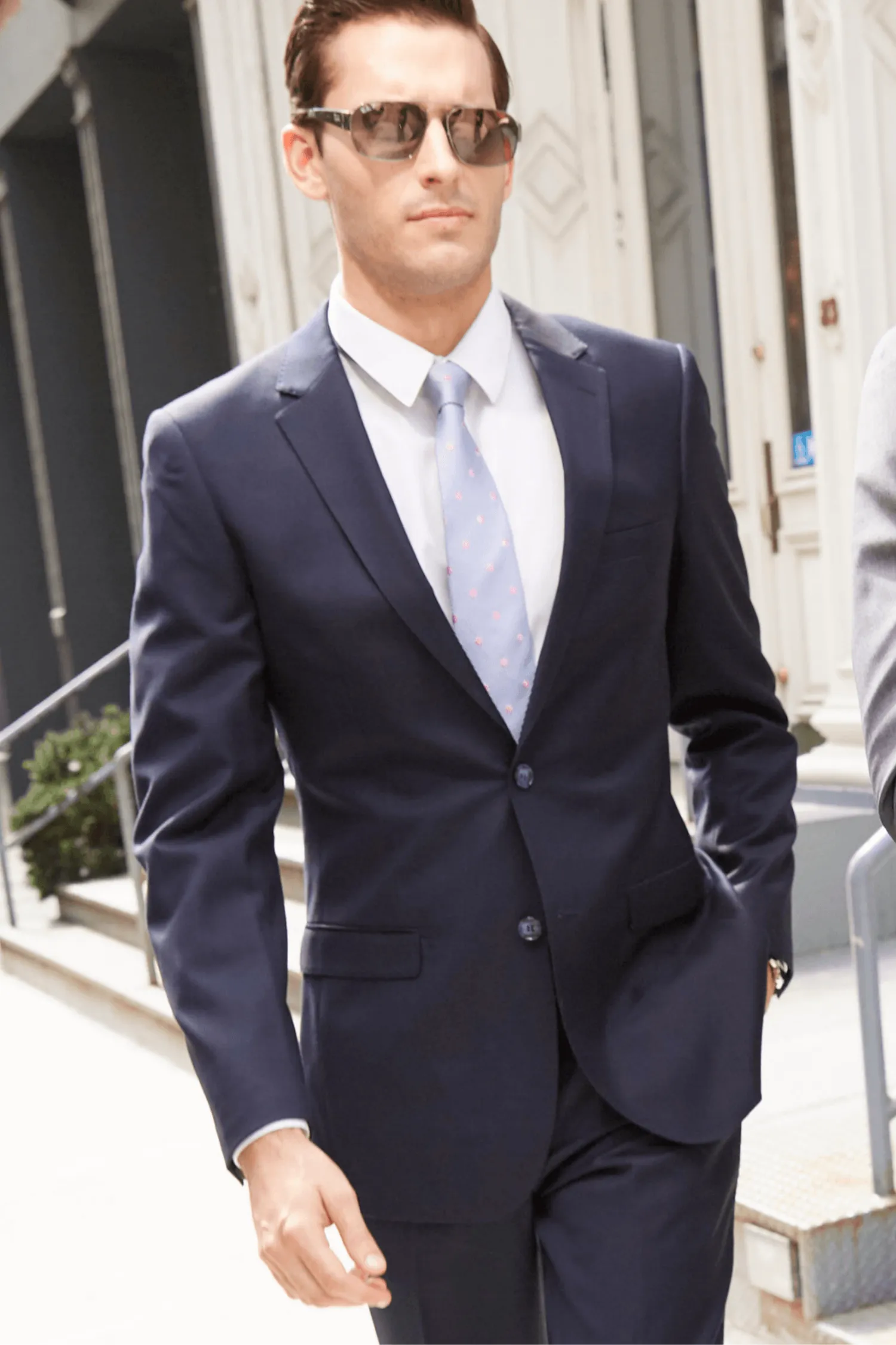 Luxurious Navy Blue Italian Cut Suit