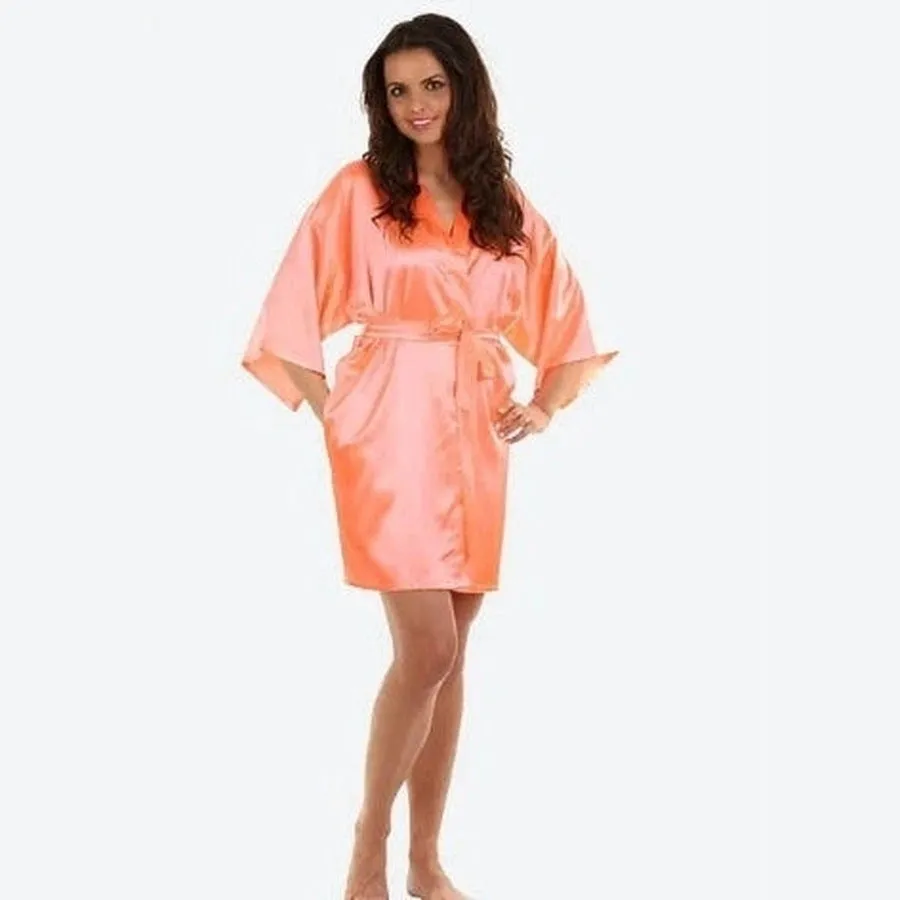 Luxurious Satin Kimono Relaxed Fit Robes