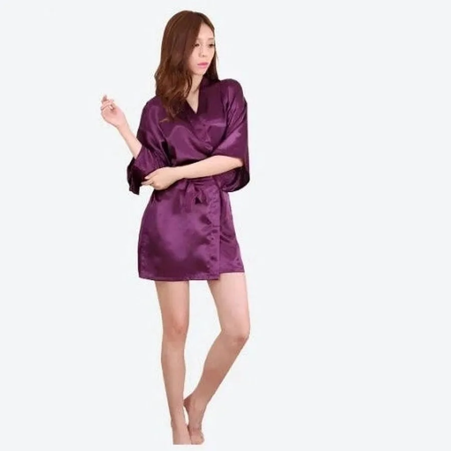 Luxurious Satin Kimono Relaxed Fit Robes