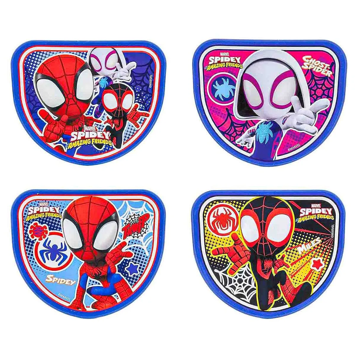 Marvel Spidey and his Amazing Friends Switch It Tri Scooter with 4 Character Plaques