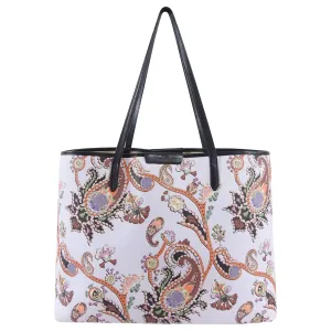 Mary Katrantzou Large Coated Canvas Lilac Tote Bag