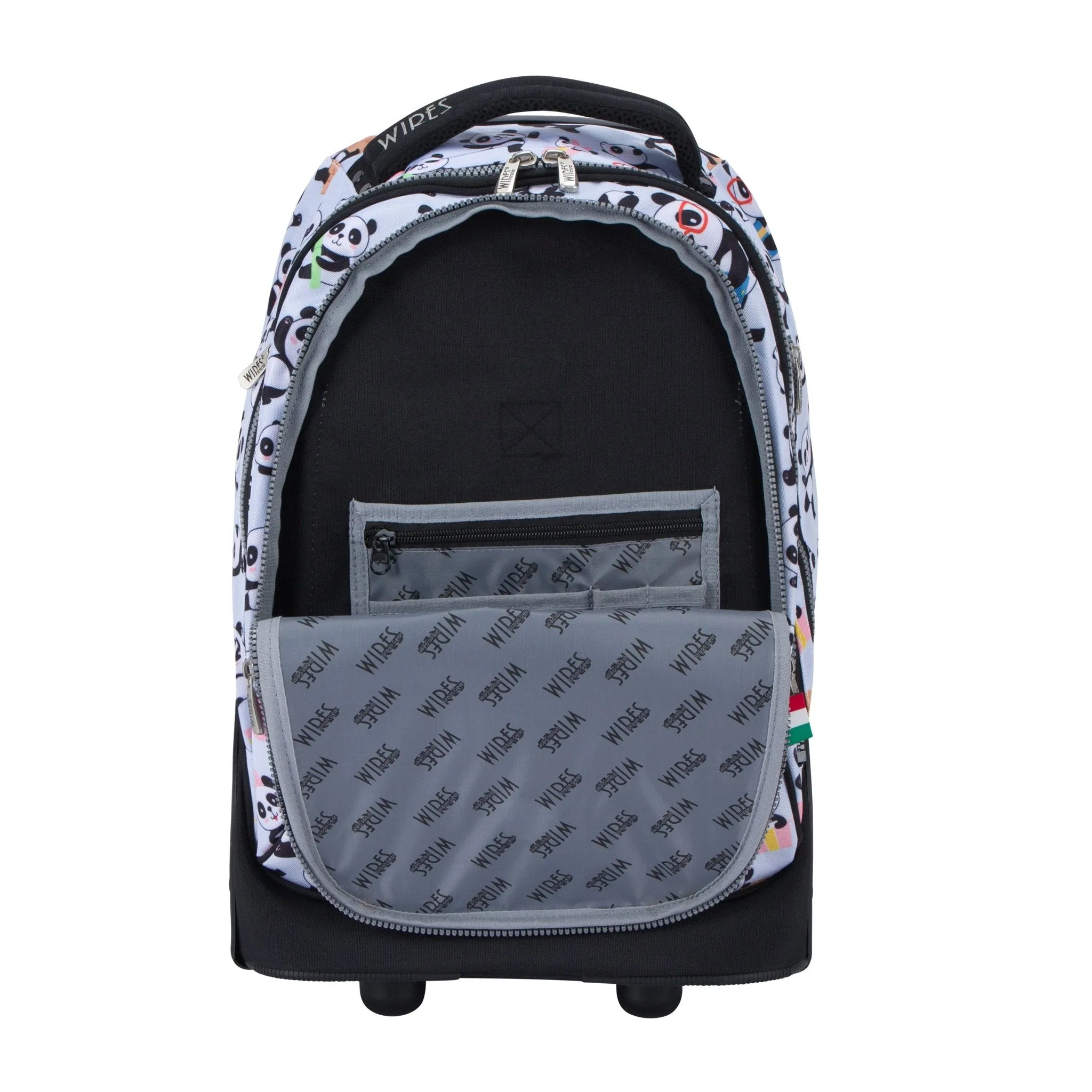 Mist Panda Big Wheel School Bag Trolley Set of 3 (Lunch Bag & Pencil Case)