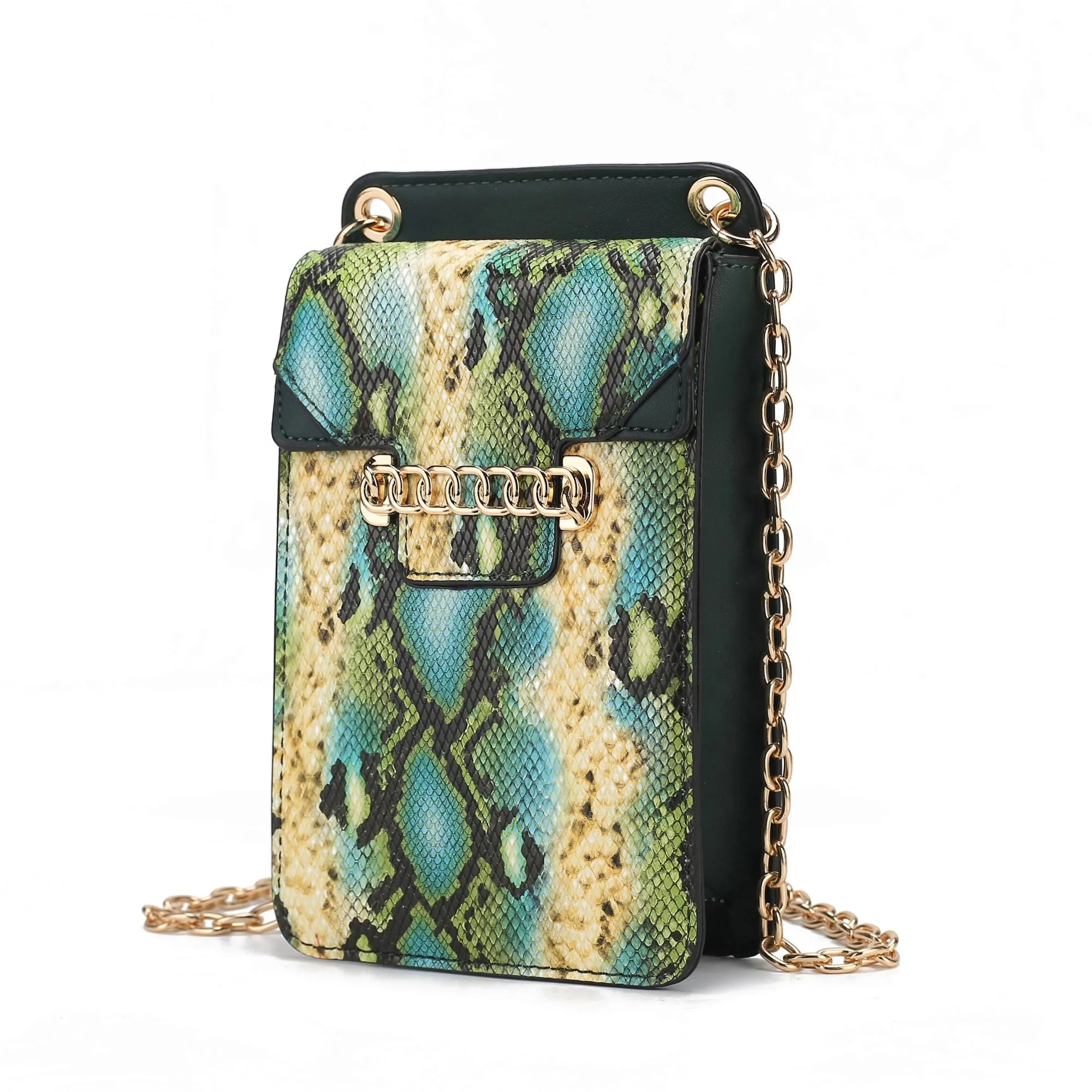 MKF Collection Yael Snake embossed Vegan Leather Phone Crossbody Handbag by Mia K