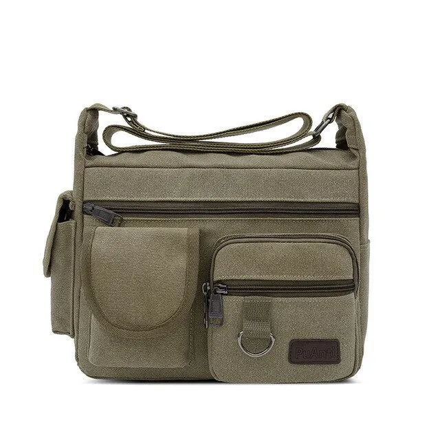 Multifunctional Men's Vintage Briefcase