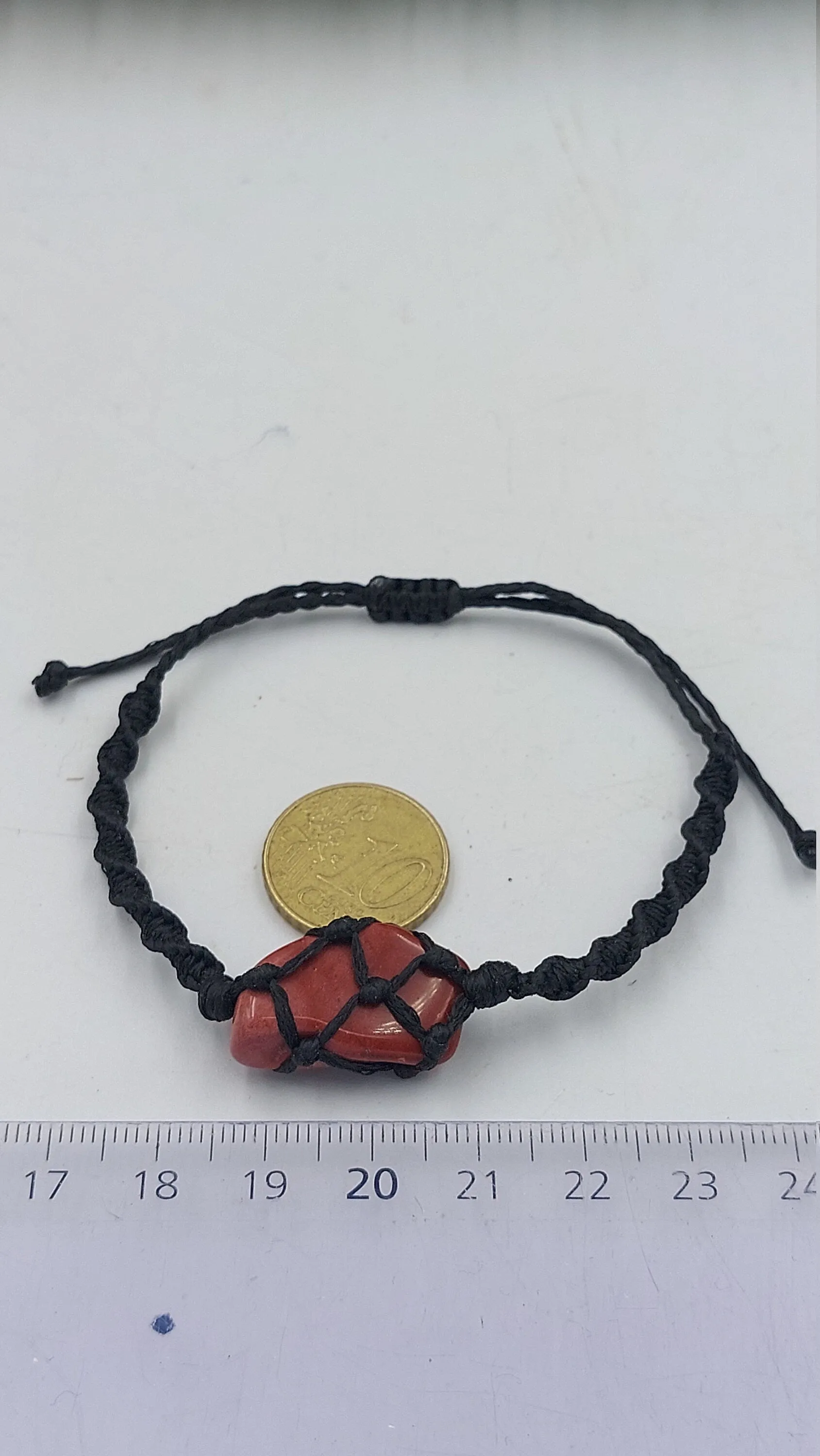 Natural Red Jasper Handmade Wrap It Macrame Bracelet Healing Crystal Accessories Zodiac Mineral Stone