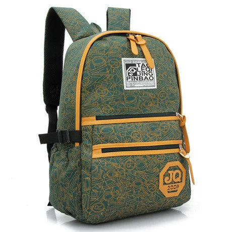 New Arrive Hot Selling Printing Women Backpack Canvas Material Students School Bag Children Hiking Backapcks