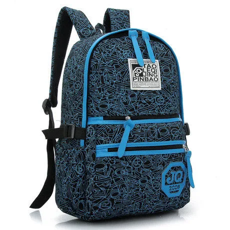 New Arrive Hot Selling Printing Women Backpack Canvas Material Students School Bag Children Hiking Backapcks