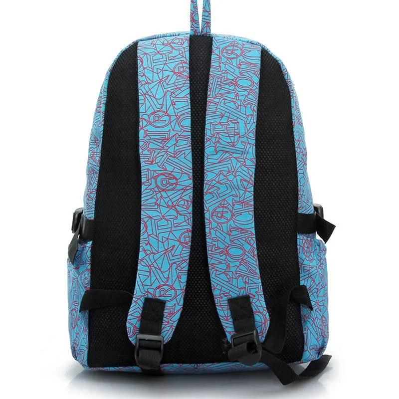 New Arrive Hot Selling Printing Women Backpack Canvas Material Students School Bag Children Hiking Backapcks