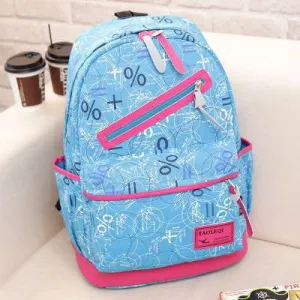 New Arrive Hot Selling Printing Women Backpack Canvas Material Students School Bag Children Hiking Backapcks