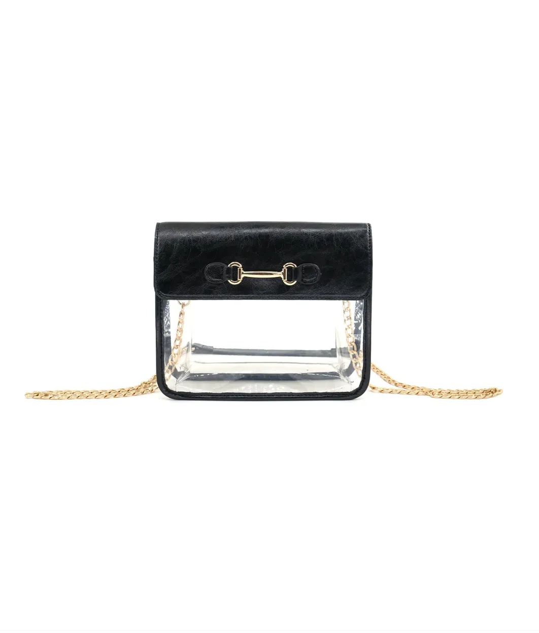 NEW!! Bag Check Clear Crossbody in Black