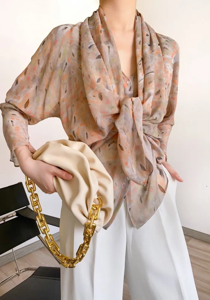 Nonothing| Stunning printed silk blouse