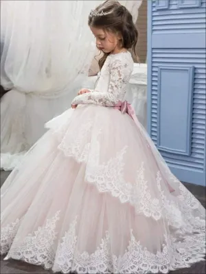 Oh So Stunning Crystal Belt Communion Gown