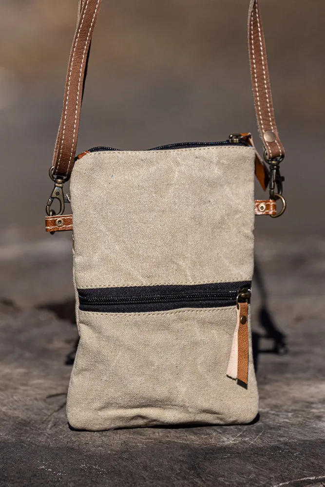 Old Buck Passport Crossbody Canvas Bag