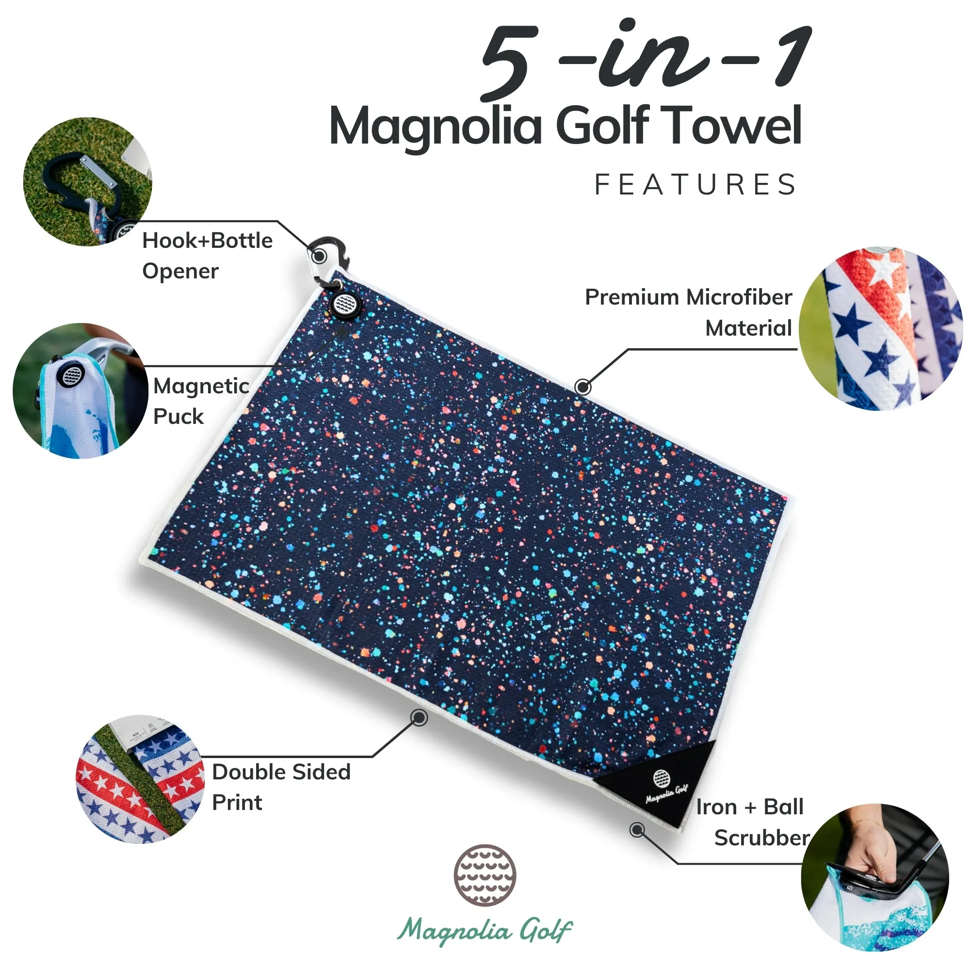 Paint Splatter - Magnetic Golf Towel