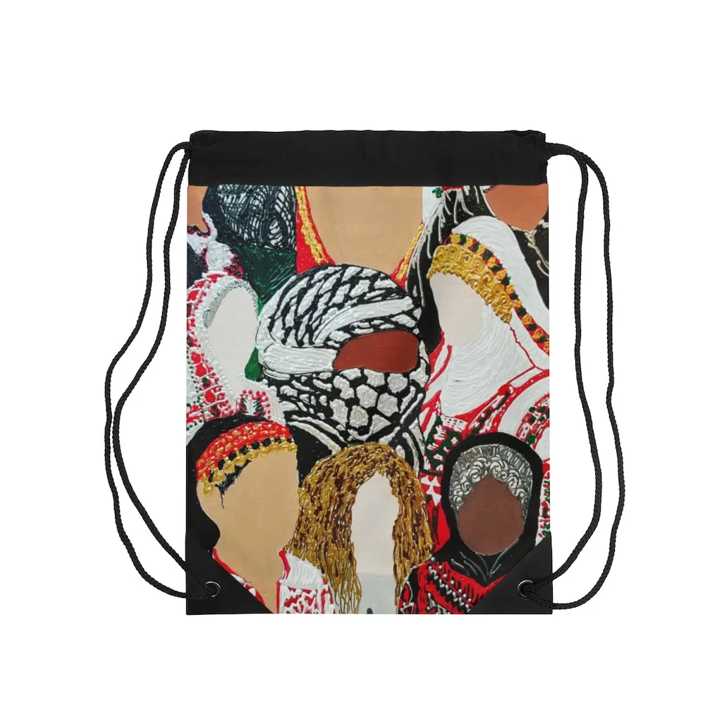 Palestinian Ladies: Drawstring Bag