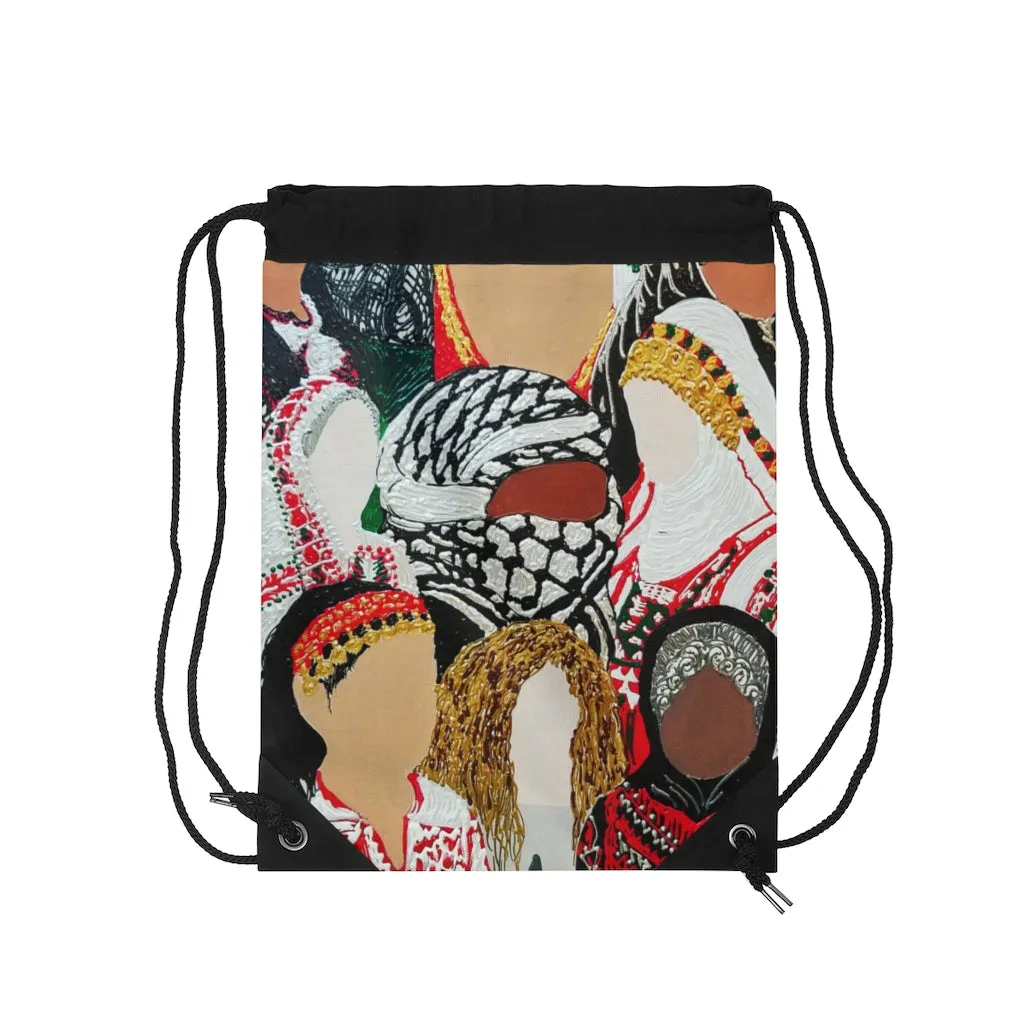 Palestinian Ladies: Drawstring Bag